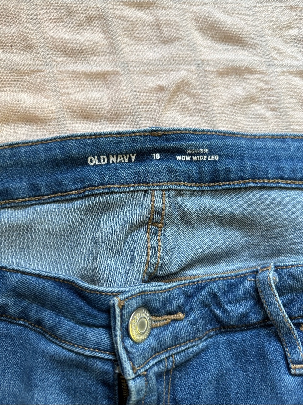 Old Navy Light Blue High-Rise Wide Leg Jeans - WOW Wide Leg